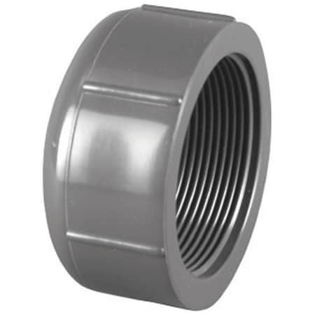 Charlotte Pipe And Foundry Charlotte Pipe Schedule 80 3/4 in. MPT X 3/4 in. D FPT PVC Threaded Cap 1 pk PVC081171200